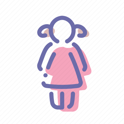 Girl, human, kid, person icon - Download on Iconfinder