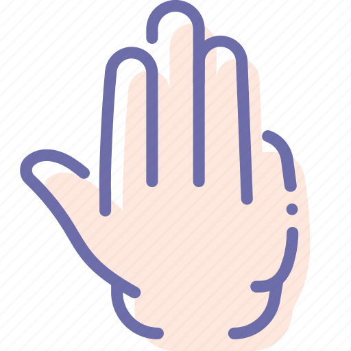 Fingers, four, hand, palm icon - Download on Iconfinder