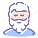 avatar, beard, grandfather, man