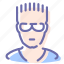 avatar, glasses, man, sportsman 