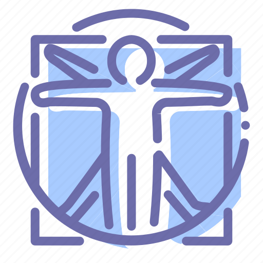 Davinci, man, vinci, vitruvian icon - Download on Iconfinder