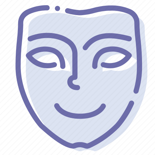 Face, happy, mask, smile icon - Download on Iconfinder