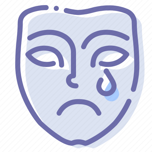 Cry, face, mask, sad icon - Download on Iconfinder
