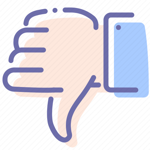 Dislike, down, hand, thumbs icon - Download on Iconfinder