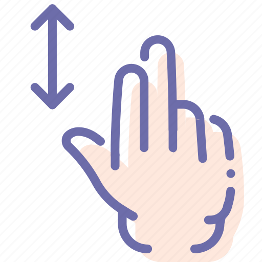 Gesture, hand, swipe, upright icon - Download on Iconfinder