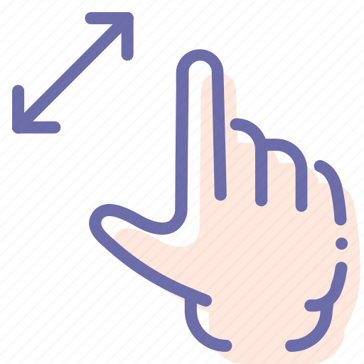 Gesture, hand, stretch, zoom icon - Download on Iconfinder