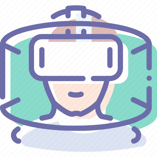 Helmet, man, reality, virtual icon - Download on Iconfinder