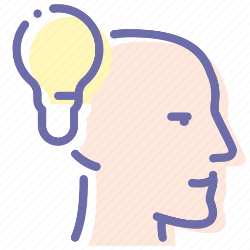 Bulb, head, idea, man icon - Download on Iconfinder