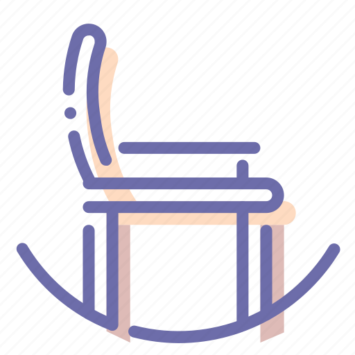 Chair, furniture, interior, rocking icon - Download on Iconfinder