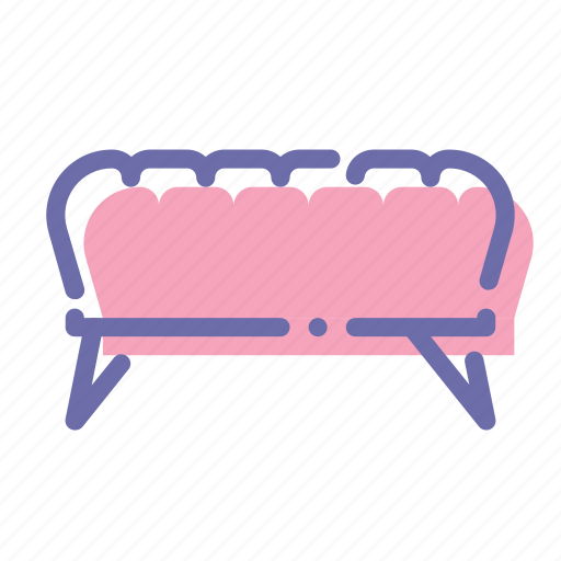 Couch, cushioned, furniture, ottoman icon - Download on Iconfinder