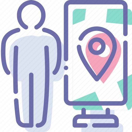 Map, navigation, plan, stand icon - Download on Iconfinder