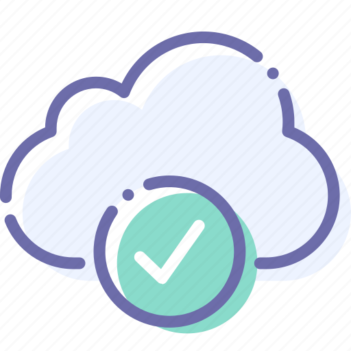 Check, cloud, data, storage icon - Download on Iconfinder