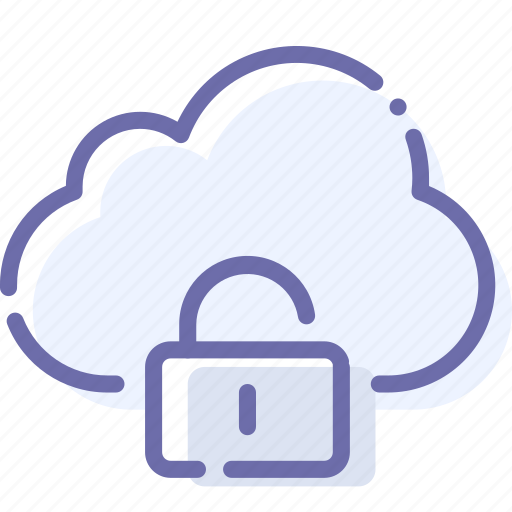 Cloud, data, lock, private icon - Download on Iconfinder