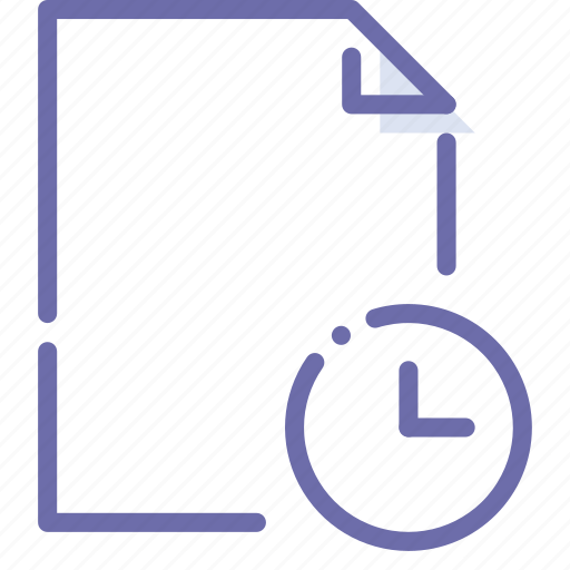 Document, file, history, time icon - Download on Iconfinder