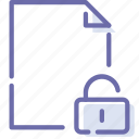 document, file, lock, private
