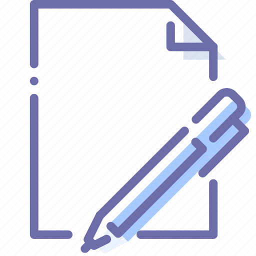 Document, edit, file, pen icon - Download on Iconfinder