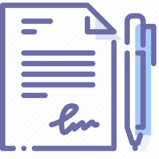 Document, file, pen, sign icon - Download on Iconfinder