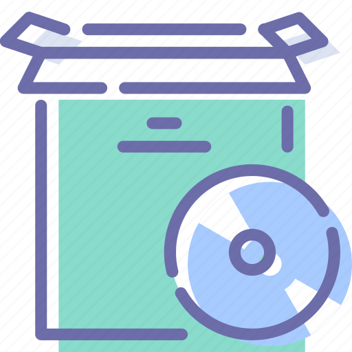Box, cd, disc, product, setup icon - Download on Iconfinder