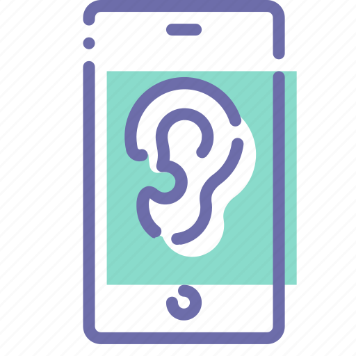 Ear, microphone, mobile, spy icon - Download on Iconfinder
