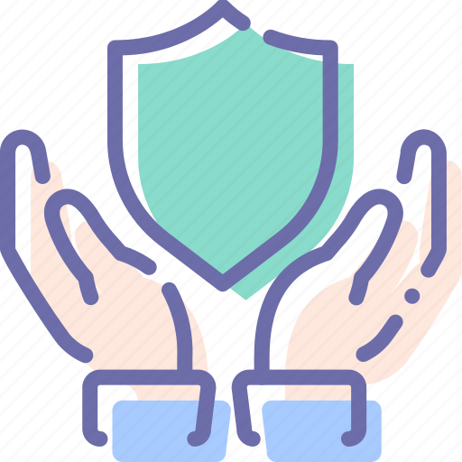 Hands, insurance, protection, shield icon - Download on Iconfinder