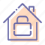 house, locked, protection, security 