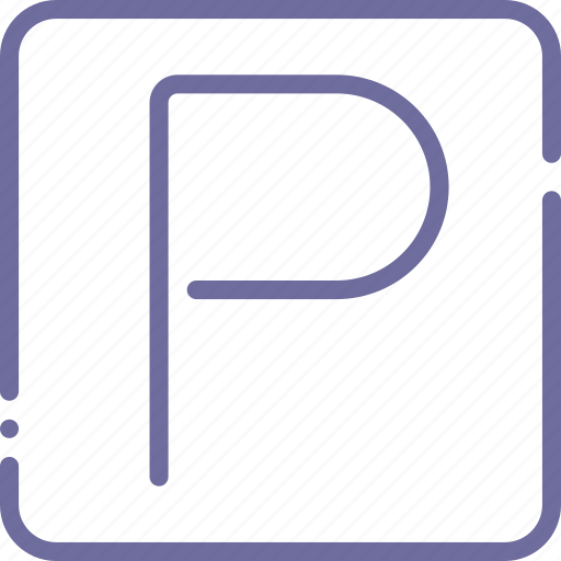 Park, parking, sign, square icon - Download on Iconfinder