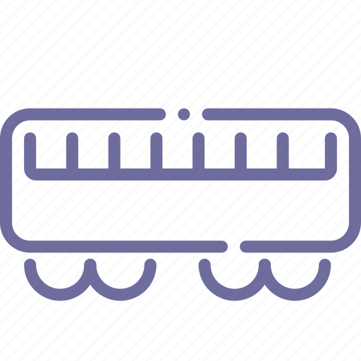 Carriage, passenger, railway, train icon - Download on Iconfinder