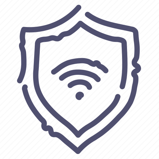 Firewall, protect, shield, wifi icon - Download on Iconfinder