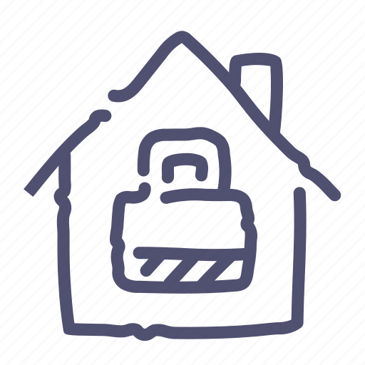 House, locked, protection, security icon - Download on Iconfinder