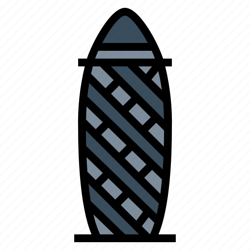 Gherkin, england, monuments, skyscraper, building icon - Download on Iconfinder