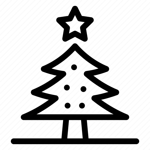 Christmas tree, xmas tree, decorated tree, coniferous tree, evergreen tree icon - Download on Iconfinder