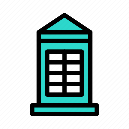 Telephone, booth, london, england, uk icon - Download on Iconfinder