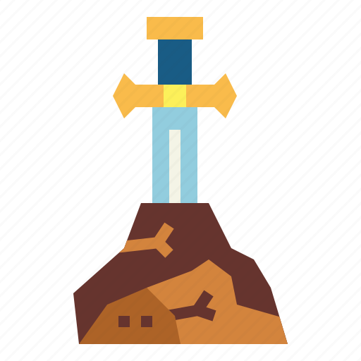 Excalibur, weapons, sword, legend, fantasy icon - Download on Iconfinder