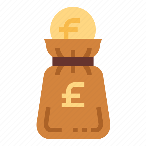 Pound, coin, money, finances, bag icon - Download on Iconfinder