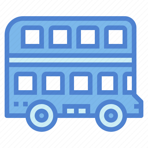 Bus, double, decker, public, transport, transportation, vehicle icon - Download on Iconfinder