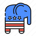 elections, elephant, party, republicans, symbol, vote