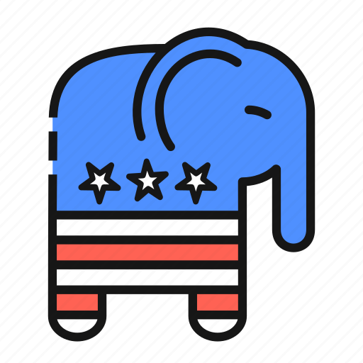 Elections, elephant, party, republicans, symbol, vote icon - Download on Iconfinder