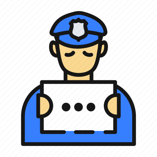 Blue lives matter, cop, police, policeman, protest, strike, blm icon - Download on Iconfinder