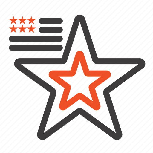 American, flag, star, usa icon - Download on Iconfinder