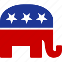 republican, elephant, gop, conservative, party, voter, grand old party