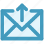 arrow, email, envelope, letter, mail, message, up 