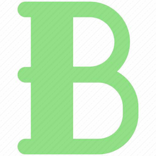 B sign, edit, font, text icon - Download on Iconfinder