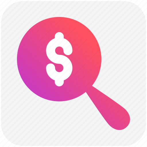 Dollar sign, find, magnifier, magnifier glass, search, zoom icon - Download on Iconfinder