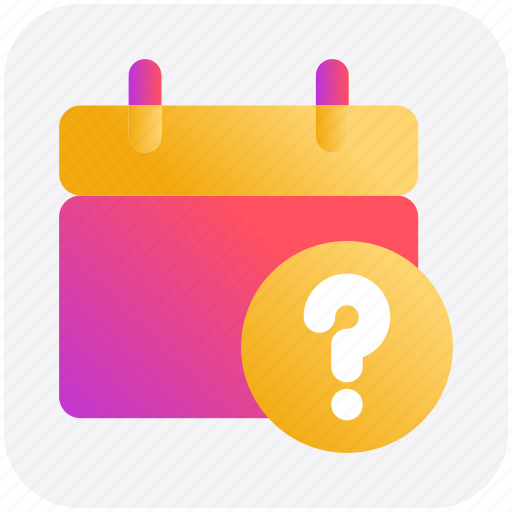 Agenda, appointment, calendar, day, help, question sign icon - Download on Iconfinder