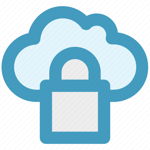 Cloud, cloudy, data, lock, locked, secure icon - Download on Iconfinder