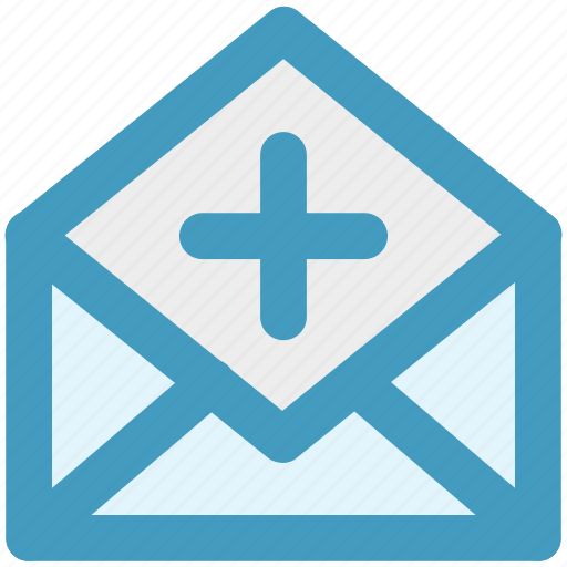 Add, email, envelope, letter, message, open envelope, plus icon - Download on Iconfinder
