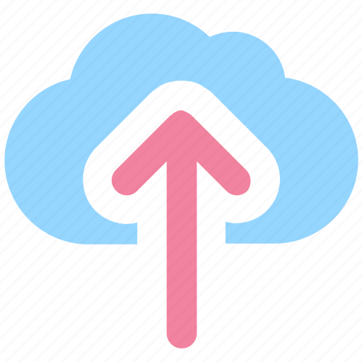 Cloud, cloudy, data, storage, up arrow, upload, weather icon - Download on Iconfinder