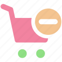 cart, ecommerce, minus, remove, shopping, shopping cart