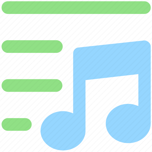 Lines, multimedia, music, note, sound icon - Download on Iconfinder