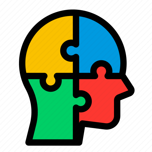 Psychology, mind, mental health, puzzle icon - Download on Iconfinder